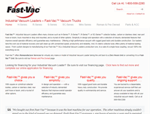 Tablet Screenshot of fast-vac.com